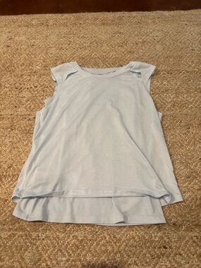 Athleta girl light blue layered tank